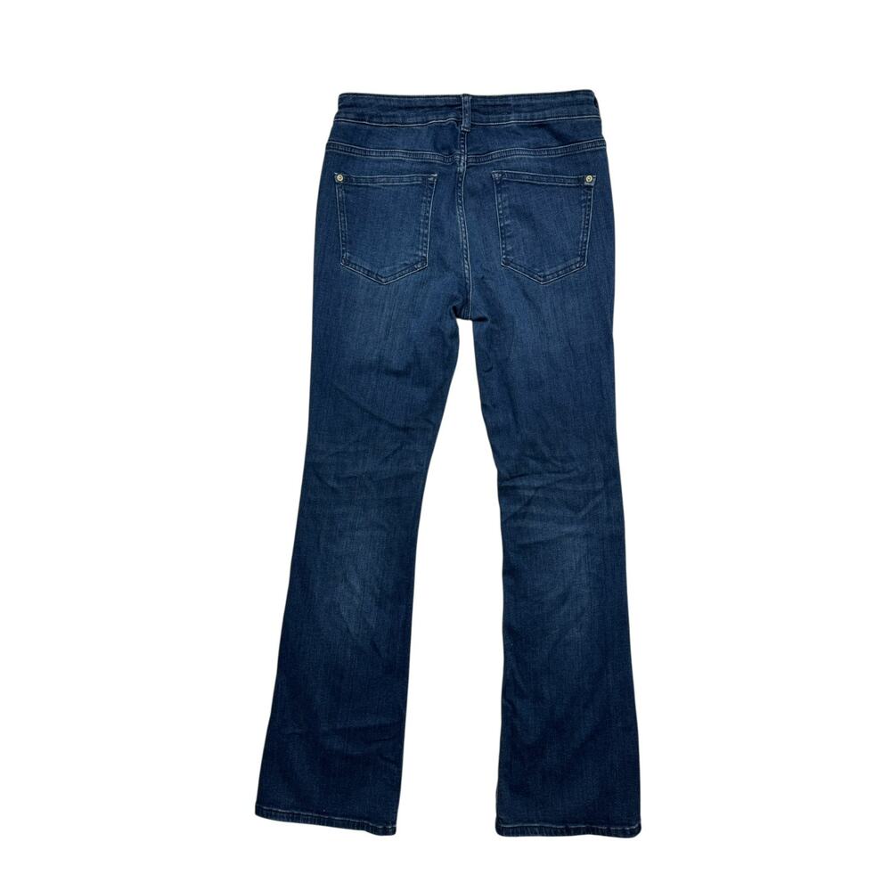 PILCRO Anthropologie Demilune Bootcut Jeans Size 31 Lowcut Stretch Dark Wash - Picture 2 of 9